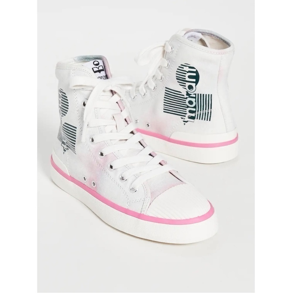 ISABEL Marant Benkeen Women’s Tie Dye Ombre Canvas High Top Sneakers Size 8 - Picture 12 of 13